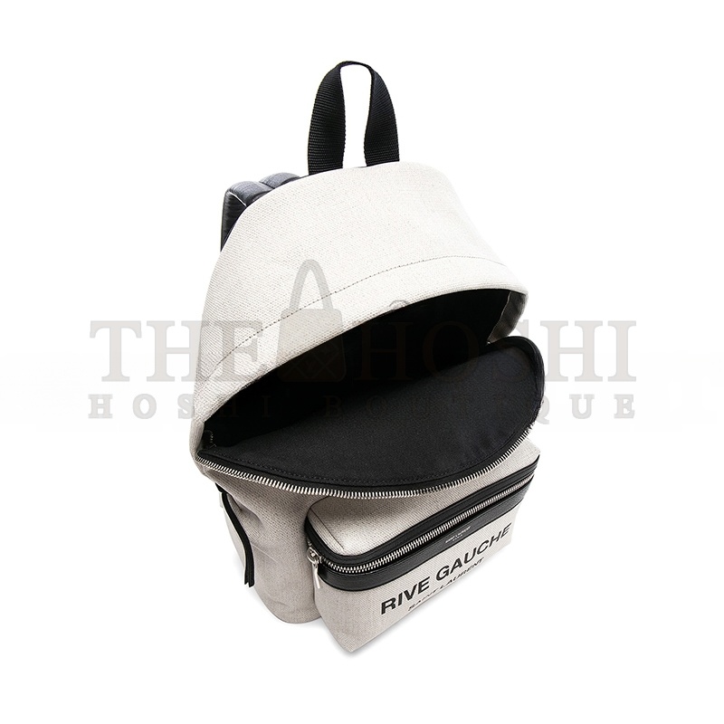 Y51 RIVE GAUCHE FABRIC BACKPACK WHITE 5085489J51E9273 (26*35*16cm) Master Quality